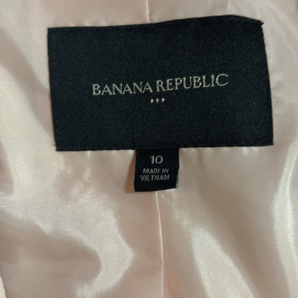 Banana republic large soft waist Blazer color pink blush size 10 - Picture 2 of 8